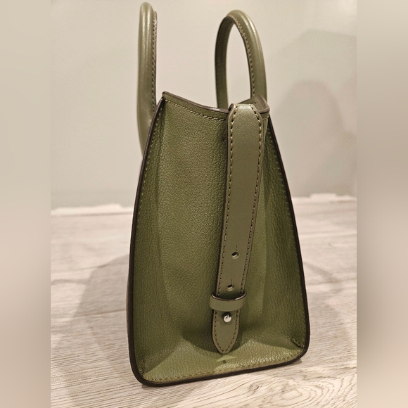 Michael Kors Sage Green and Brown Satchel - Picture 6 of 7
